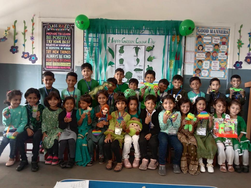 Activity of Green Colour Day (Pre School)